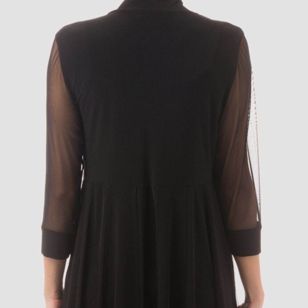 Joseph Ribkoff Black Mesh Cover Up - Picture 3 of 15